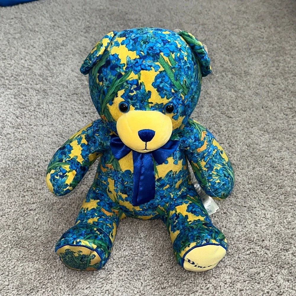 Build A Bear Van Gogh Museum Amsterdam Irises Bear Plush NWT - Picture 1 of 6